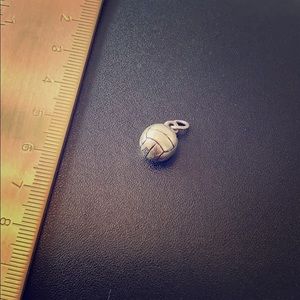 James Avery volleyball sterling silver charm